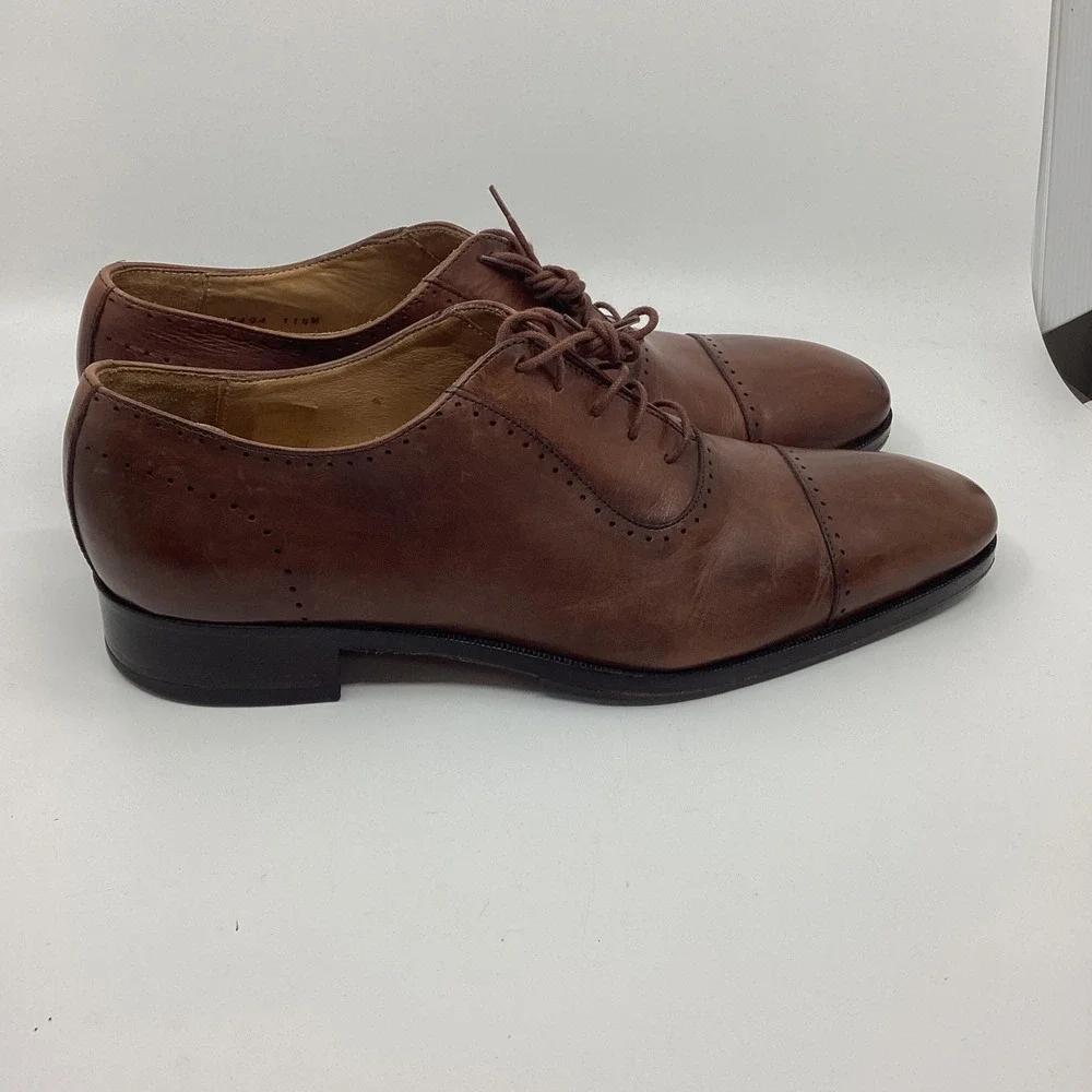 Mercanti Fiorentini Leather Cap Toe Oxford Dress Shoes Mens 11.5 Heritage